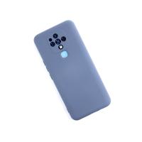 Newface Tecno Camon 16 Kılıf Nano içi Kadife Silikon - Gri