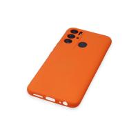 Newface Tecno Pova Neo Kılıf Nano içi Kadife Silikon - Turuncu