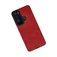 Newface Tecno Pova Neo Kılıf Loop Deri Silikon - Kırmızı