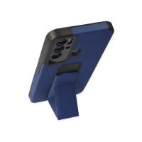 Newface Tecno Pova Neo Kılıf Mega Standlı Silikon - Mavi