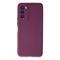 Newface Tecno Camon 18 Kılıf First Silikon - Mor
