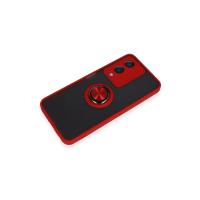 Newface Vivo Y17S Kılıf Montreal Yüzüklü Silikon Kapak - Kırmızı