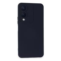 Newface Vivo Y17S Kılıf Nano içi Kadife Silikon - Lacivert