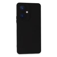 Newface Vivo Y27 Kılıf Nano içi Kadife Silikon - Siyah