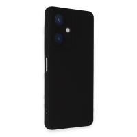 Newface Vivo Y27 Kılıf Nano içi Kadife Silikon - Siyah