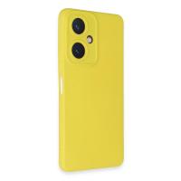 Newface Vivo Y27 Kılıf Nano içi Kadife Silikon - Sarı