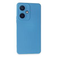 Newface Vivo Y27 Kılıf Nano içi Kadife Silikon - Mavi