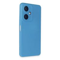 Newface Vivo Y27 Kılıf Nano içi Kadife Silikon - Mavi