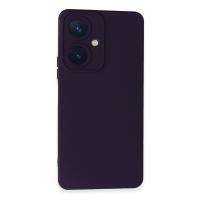 Newface Vivo Y27 Kılıf Nano içi Kadife Silikon - Mor