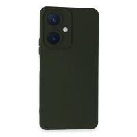 Newface Vivo Y27 Kılıf Nano içi Kadife Silikon - Koyu Yeşil