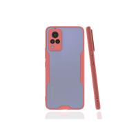 Newface Vivo V21 Kılıf Platin Silikon - Pembe