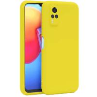 Newface Vivo Y53S Kılıf Nano içi Kadife Silikon - Sarı