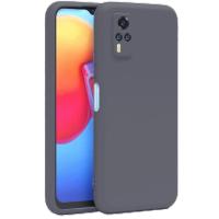 Newface Vivo Y53S Kılıf Nano içi Kadife Silikon - Gri