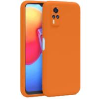Newface Vivo Y53S Kılıf Nano içi Kadife Silikon - Turuncu