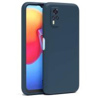 Newface Vivo Y53S Kılıf Nano içi Kadife Silikon - Lacivert