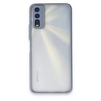 Newface Vivo Y11S Kılıf Montreal Silikon Kapak - Gri