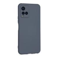 Newface Vivo Y21S Kılıf Nano içi Kadife Silikon - Gri