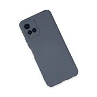 Newface Vivo Y21S Kılıf Nano içi Kadife Silikon - Gri