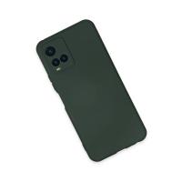 Newface Vivo Y21S Kılıf Nano içi Kadife Silikon - Koyu Yeşil