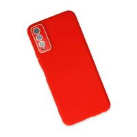 Newface Vivo Y11S Kılıf Lansman Glass Kapak - Kırmızı