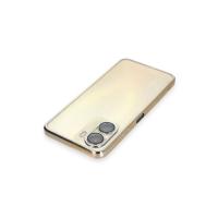 Newface Vivo Y16 Kılıf Razer Lensli Silikon - Gold