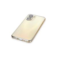 Newface Vivo Y16 Kılıf Razer Lensli Silikon - Gold