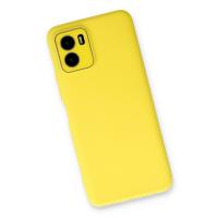 Newface Vivo Y15S Kılıf Lansman Glass Kapak - Sarı