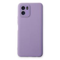 Newface Vivo Y15S Kılıf Lansman Glass Kapak - Lila