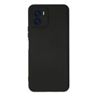 Newface Vivo Y15S Kılıf Nano içi Kadife Silikon - Siyah