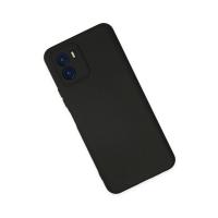 Newface Vivo Y15S Kılıf Nano içi Kadife Silikon - Siyah