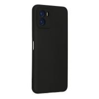 Newface Vivo Y15S Kılıf Nano içi Kadife Silikon - Siyah