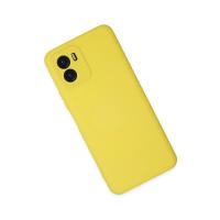 Newface Vivo Y15S Kılıf Nano içi Kadife Silikon - Sarı