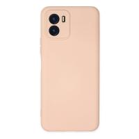 Newface Vivo Y15S Kılıf Nano içi Kadife Silikon - Pudra