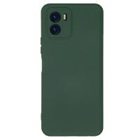 Newface Vivo Y15S Kılıf Nano içi Kadife Silikon - Koyu Yeşil