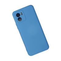 Newface Vivo Y15S Kılıf Nano içi Kadife Silikon - Mavi