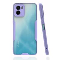 Newface Vivo Y15S Kılıf Platin Silikon - Lila