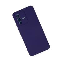 Newface Vivo V23 5G Kılıf Nano içi Kadife Silikon - Mor