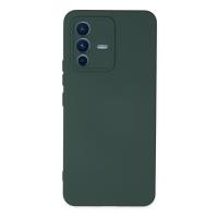 Newface Vivo V23 5G Kılıf Nano içi Kadife Silikon - Koyu Yeşil