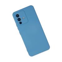 Newface Vivo V23 5G Kılıf Nano içi Kadife Silikon - Mavi