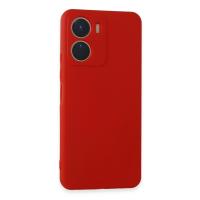 Newface Vivo Y16 Kılıf First Silikon - Kırmızı