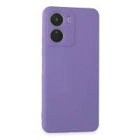 Newface Vivo Y16 Kılıf First Silikon - Lila