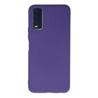 Newface Vivo Y11S Kılıf Nano içi Kadife Silikon - Mor