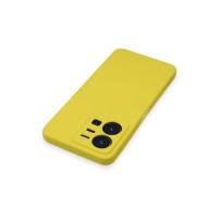 Newface Vivo Y35 Kılıf Nano içi Kadife Silikon - Sarı