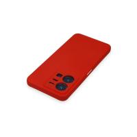 Newface Vivo Y35 Kılıf Nano içi Kadife Silikon - Kırmızı