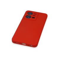 Newface Vivo Y35 Kılıf Nano içi Kadife Silikon - Kırmızı