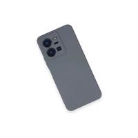 Newface Vivo Y35 Kılıf Nano içi Kadife Silikon - Gri