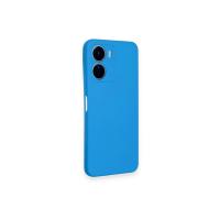 Newface Vivo Y16 Kılıf Nano içi Kadife Silikon - Mavi