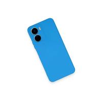 Newface Vivo Y16 Kılıf Nano içi Kadife Silikon - Mavi