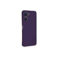 Newface Vivo Y16 Kılıf Nano içi Kadife Silikon - Mor
