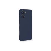 Newface Vivo Y16 Kılıf Nano içi Kadife Silikon - Lacivert